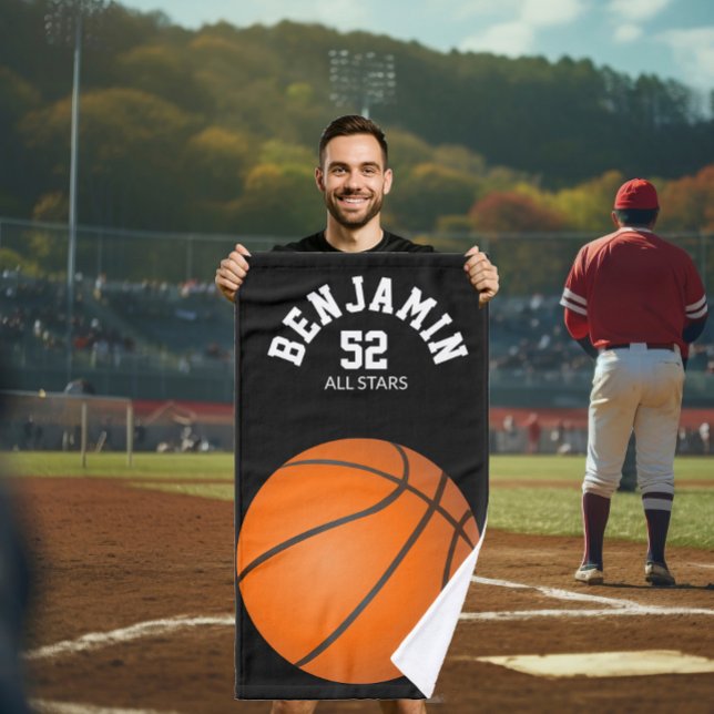 Mão Toalha de esporte de basquete, toalha de banho de  (Criador carregado)