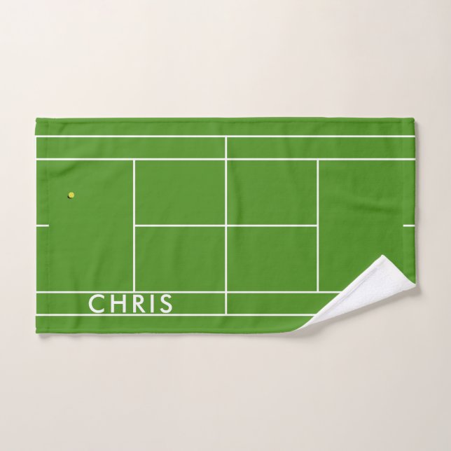 Mão Toalha de Esporte de Tênis Personalizada (Toalha de mão)
