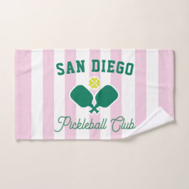 Mão Toalha de Esporte Preppy Custom City Pickleball