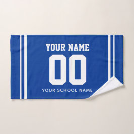 Mão Toalha de Futebol Personalizada com Nome e Número,