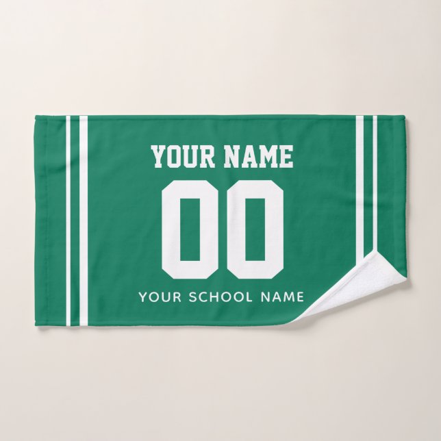 Mão Toalha de Futebol Personalizada com Nome e Número, (Toalha de mão)