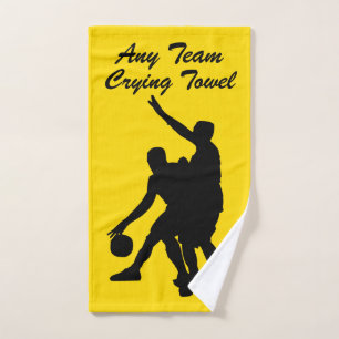Mão Toalha de grito do basquetebol suas equipe e cor