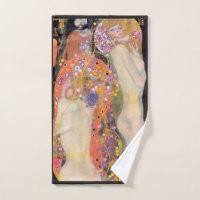 Toalha de mão: GUSTAV KLIMT : SERPENTES DE ÁGUA