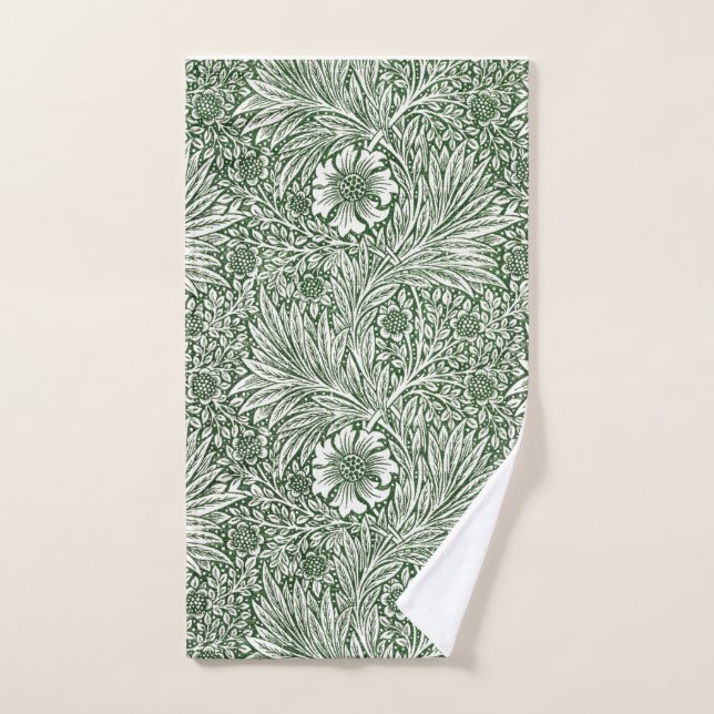 Mão Toalha de mão: WILLIAM MORRIS : GREEN MARIGOLD (Toalha de mão)