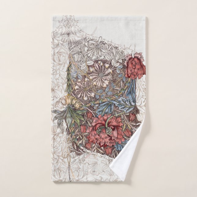 Mão Toalha de mão: WILLIAM MORRIS : HONEYSUCKLE + TULI (Toalha de mão)