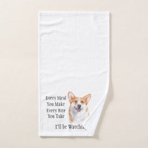 Mão Toalha de Pata de Corgi
