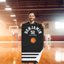 Toalha esportiva de basquete, toalha de banho do t