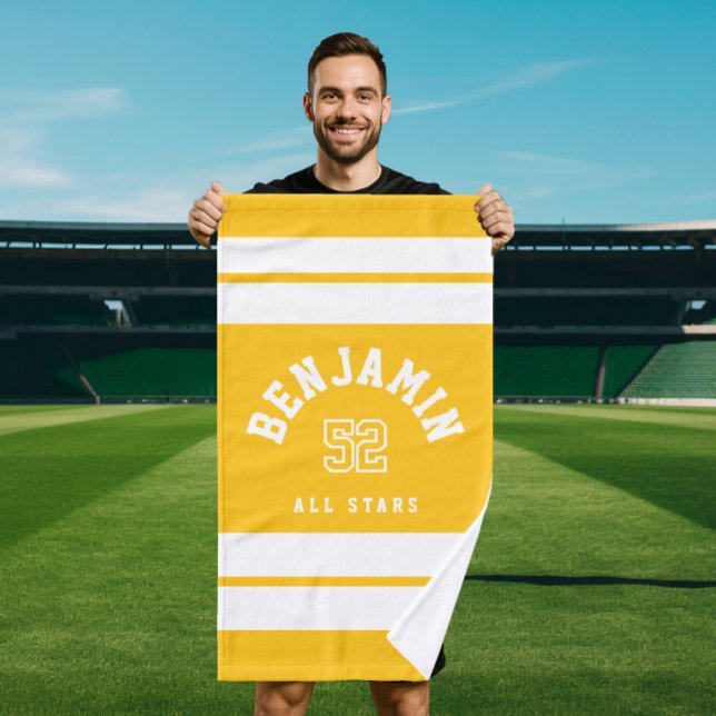 Mão Toalha personalizada de basquetebol desportivo - T (Criador carregado)