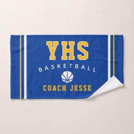 Mão Toalha Personalizada de Treinador de Basquete, Pre