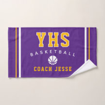Toalha Personalizada para Treinador de Basquete, P