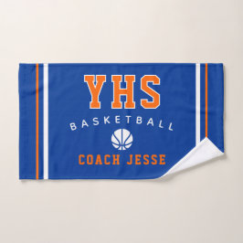 Mão Toalha Personalizada para Treinador de Basquete, P