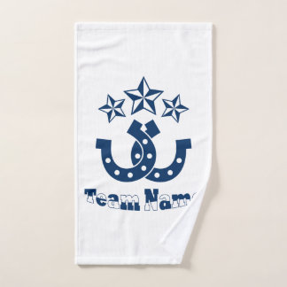 Mão Toalha Personalizada Única de Ferradura de Cavalos