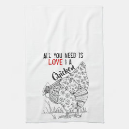 Mão Tudo que você precisa é amor e uma toalha de chá