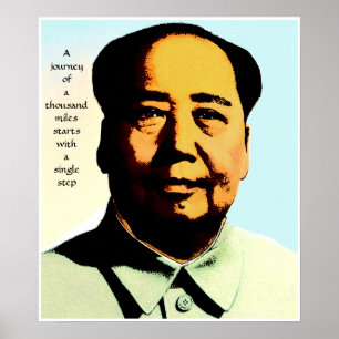 Mao Zedong Journey Quote Poster