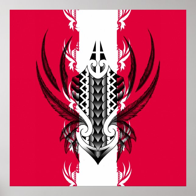 Maori art impressão com tatuagens (Frente)