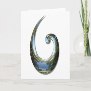 Maori Fish Hook - Cartão Cromo