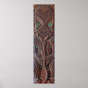 Maori Kahungunu Carving Impressão