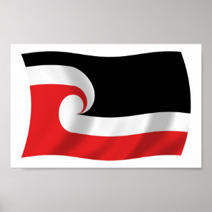 Maori People Flag Poster Print