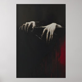Mãos Aduncas Impressão de Drácula Vampiro, Arte Gó
