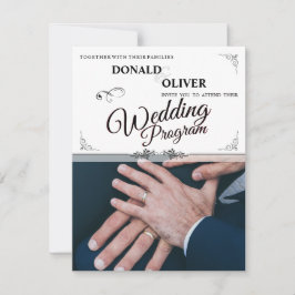 Mãos de um Casal de Casamento Gay com Anéis