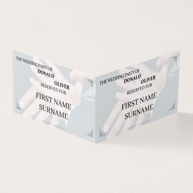 Mãos de um Casal de Casamento Gay com Anéis (Exterior)