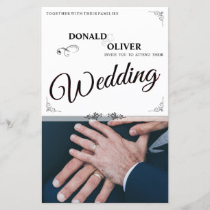 Mãos De Um Casal De Casamento Gay Com Anéis V 2.