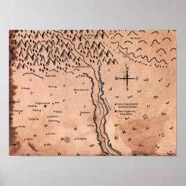 Map of Acktar Poster