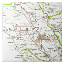 Map of Sonoma County CA 