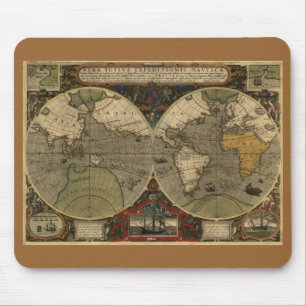 Mapa 1595 de Hondius Mousepad