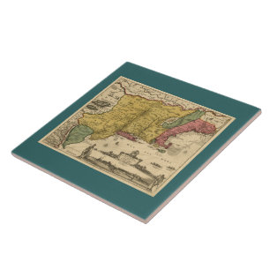 Mapa 1685 - Nova Bélgica, O Novo Mundo, Nova Ingla