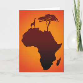 Mapa africano Safari - Cartão Saudável