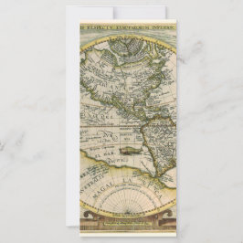 Mapa Antigo, 1596, America Sive Novus Orbis