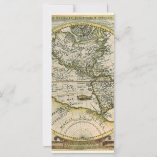 Mapa Antigo, 1596, América Sive Novus Orbis