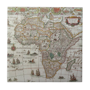 Mapa antigo da África por Blaeu, c.1635