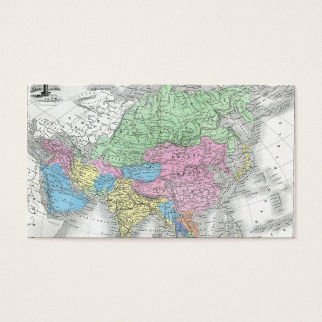 Mapa antigo da Ásia cerca de 1800 (Frente)