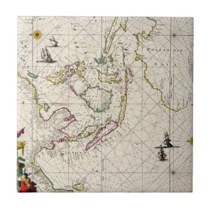 Mapa antigo das Índias do leste