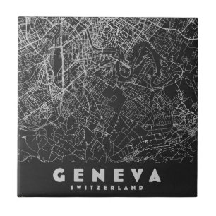 Mapa Antigo de Genebra Suíça