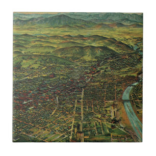 Mapa Antigo de Los Angeles, Califórnia e Rio