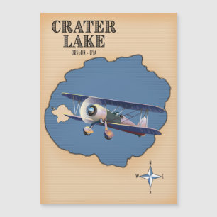 Mapa antigo do Lago Crater Oregon EUA