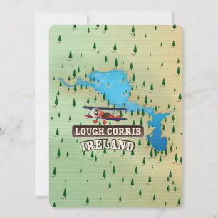 Mapa Antigo do Lough Corrib Irlanda.