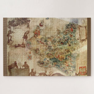 MAPA ANTIGO DO QUEBRA-CABEÇA DE SERRA DE VAIVÉM