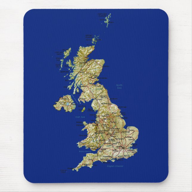 Mapa BRITÂNICO Mousepad (Frente)