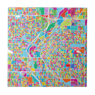 Mapa colorido de Denver