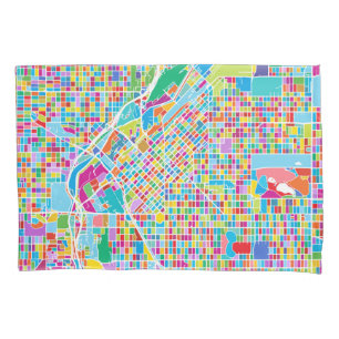 Mapa colorido de Denver