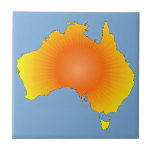 Mapa da Austrália Sunny
