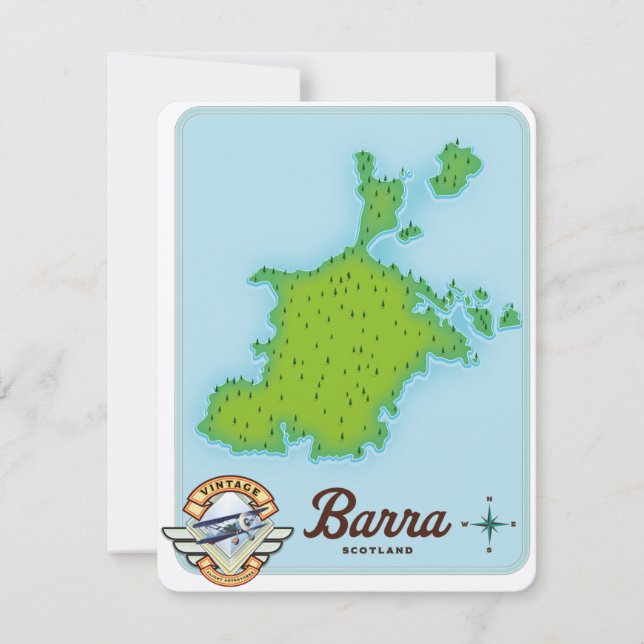 Mapa da Barra Escócia (Frente)