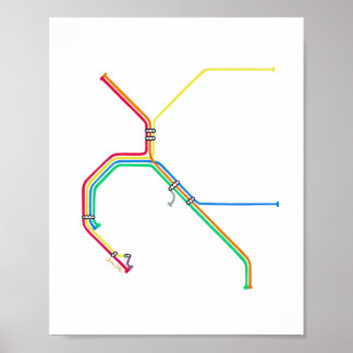 Mapa da BART Impressão Artística São Francisco Cal