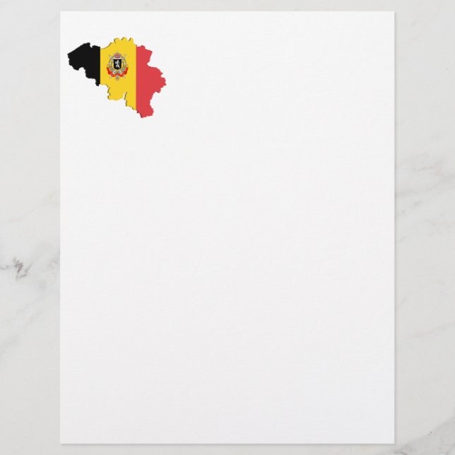 Mapa da Bélgica (Frente)