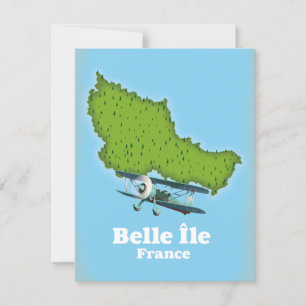 Mapa da Belle Île França