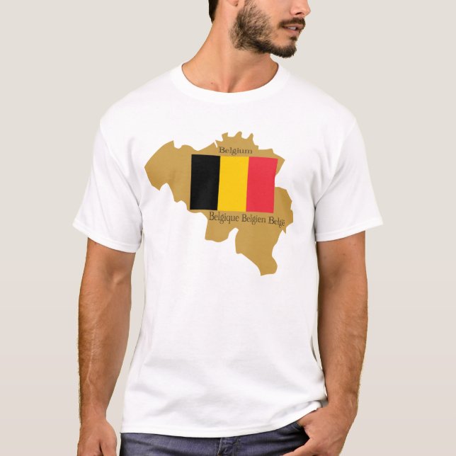 Mapa da camisa de Bélgica (Frente)